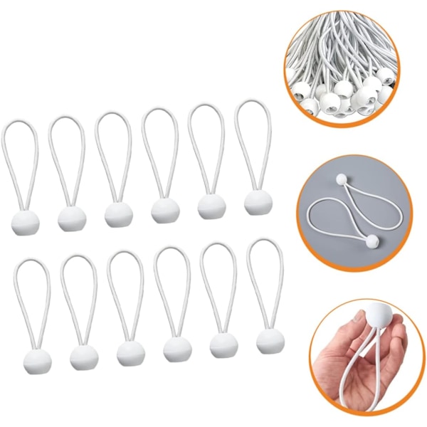 XJ-50 st elastiska rep polypropen studsboll vit dribbling Vit
