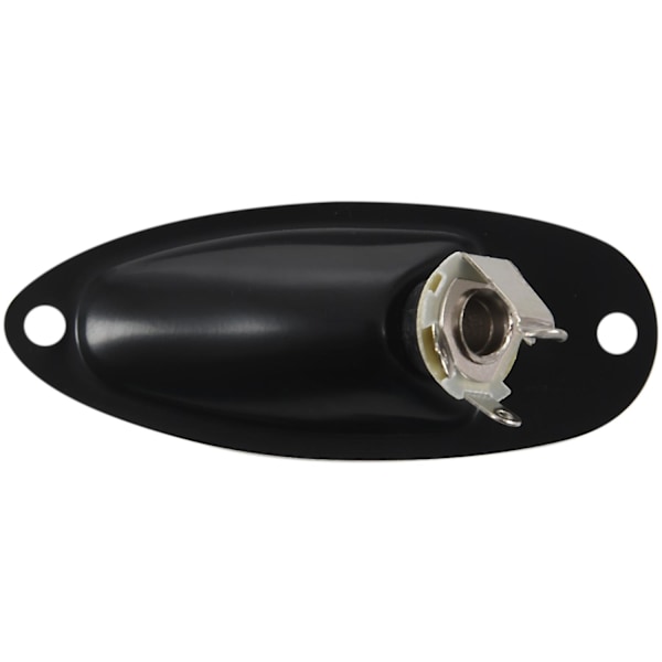 XJ-Båtstil 1/4 Tum Laddad Gitarrutgång Mono Jack Plug Socket Plate För Strat Stratocaster Stil El