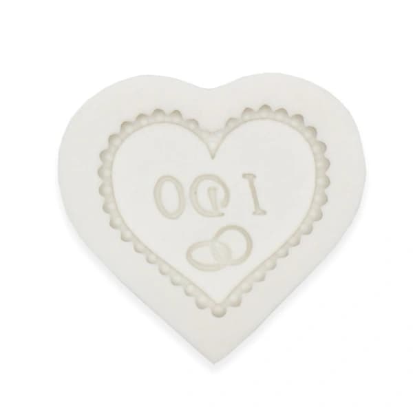 2 stk. Hjertefondantforme Støbeforme [XJ]