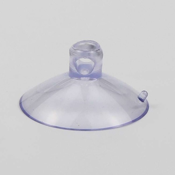 20 Small Transparent Plastic Suction Cups - 35mm Clear