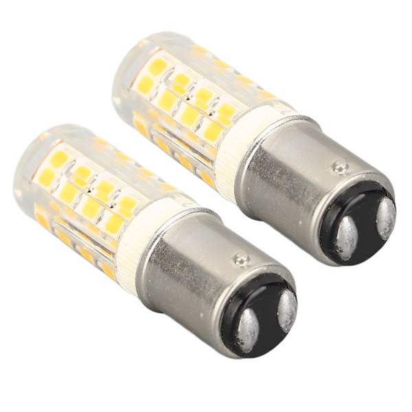 XJ-2 små LED-lamper i maisform, dimbare BA15D, for symaskin, kjøleskap, apparatbelysning, varmt lys