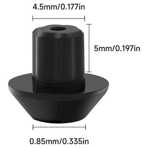 60 st Gummi Fothylsor Ersättning Kompatibel för WB2K101 Gasspis Brännargaller Ersätter WB02T10461
