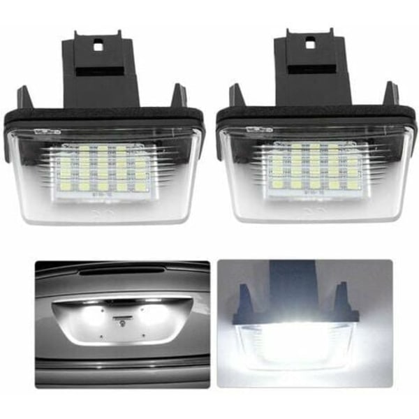 KZQ 2 kpl 18 LED-auton rekisterikilven valo vasen ja oikea C3 2002-2009 / BERLINGO / 306 307 406 5008