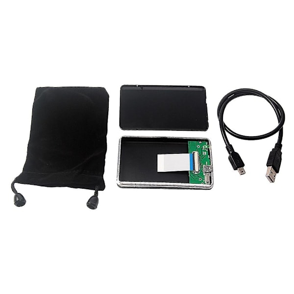 USB 2.0 till 1.8 \" CE/ZIF Hårddisk HDD Aluminiumkapsling Externt Fodral