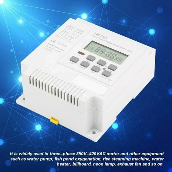 Programmerbar Timer - 380V Timer TM-613 Timerbryter for Trefasemotor