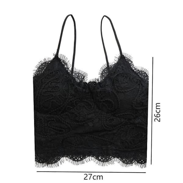 Crop Topit Pitsi Toppi VIT valkoinen[XJ]