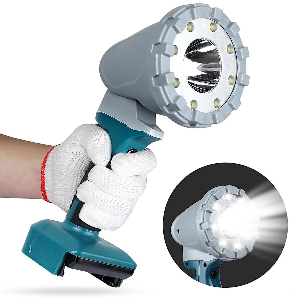 XJ-Led Arbejdslampe Tre-trins Justerbar Bærbar Hjemme Nødlampe Egnet Til 18v Batteri
