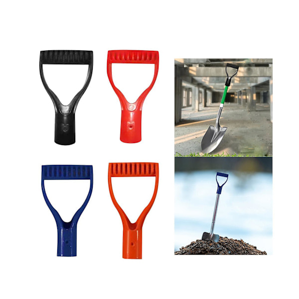 Spade Handle Y Handle Replacement Handle for Shovel for Garden Tools Black 9.5cmx18cm
