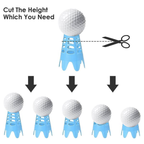 Plastic Golf Tees for Home Simulator, Golf Tees for Outdoor and Indoor Use, Simulator Practice, Training Mat, Golf Tees-ZZY Blue
