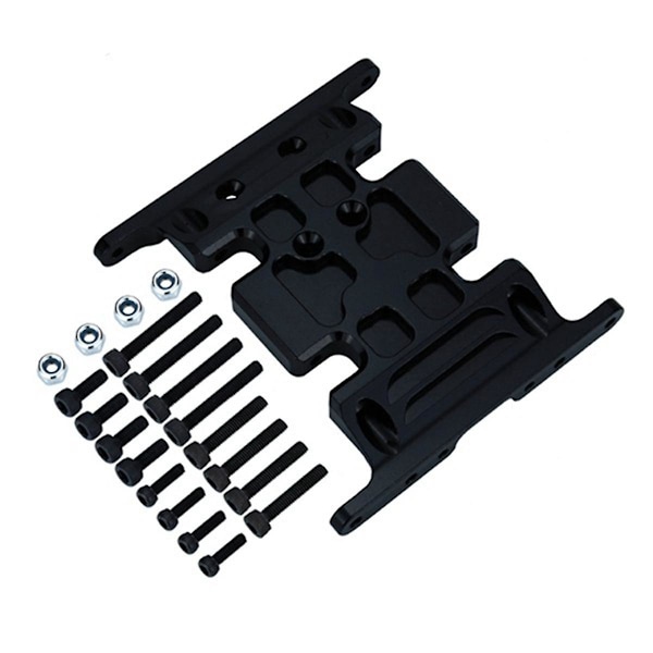 XJ-Metal Chassis Center Skid Plate Med Skruer Til Axial Scx10 1/10 Rc Banebil Opgraderingsdele Tilbehør