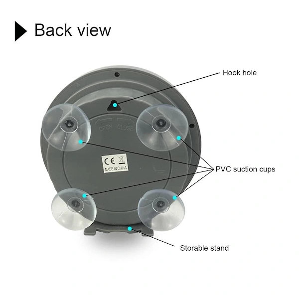 Digital Waterproof Shower Clock, Bathroom Clock, Digital Kitchen Wall Clock, No Drilling Suction Cup Clock