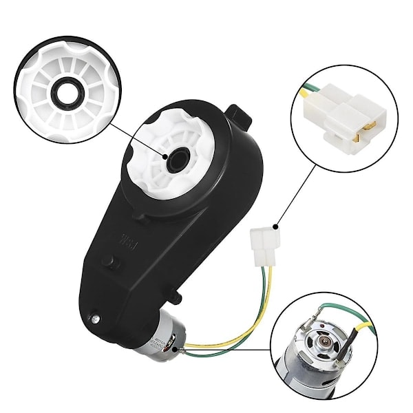 2 st Barn Elbil Växellåda 550 12V Motor 40000RPM Elmotor med Växellåda Hög Hastighet RS550 DC Motor Passar{HH}