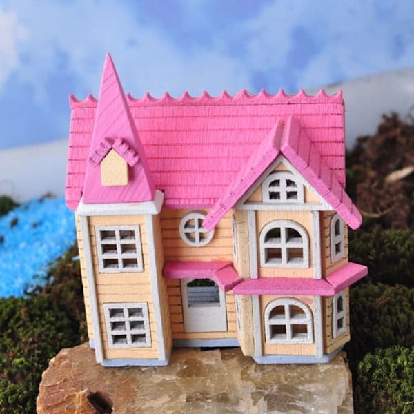DIY Dockhus Kit Miniatyrdockhus 3 3 3[XJ]