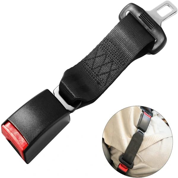 Universal bilfestestropp i polyester med mykt polstringstrekk 23 cm