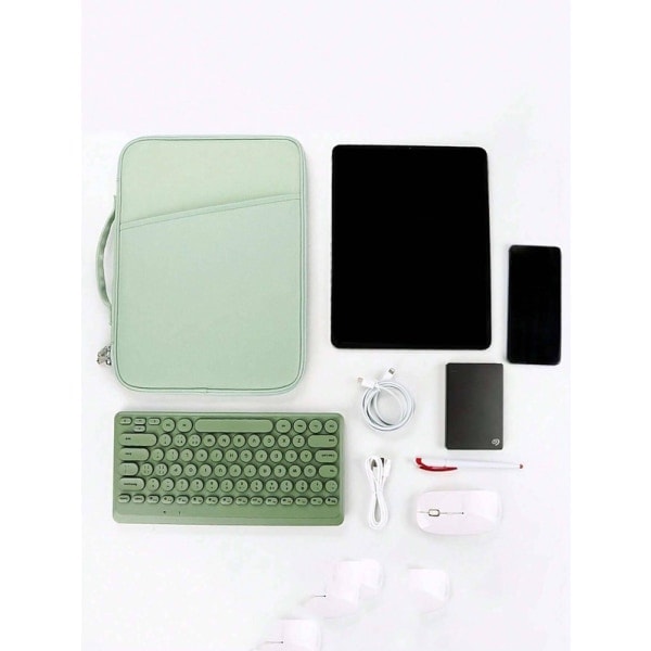 XJ-Tablet Cover 10-13 tommer med lommer - Grøn 10,8-11 tommer