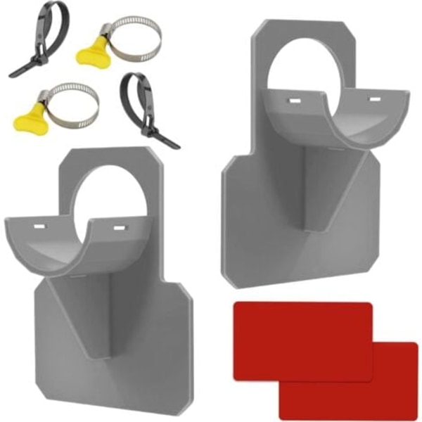 Sæt med 2 poolslangeholdere - poolslangetilbehør Anti-chok, anti-rivning, anti-træk (30-37mm)