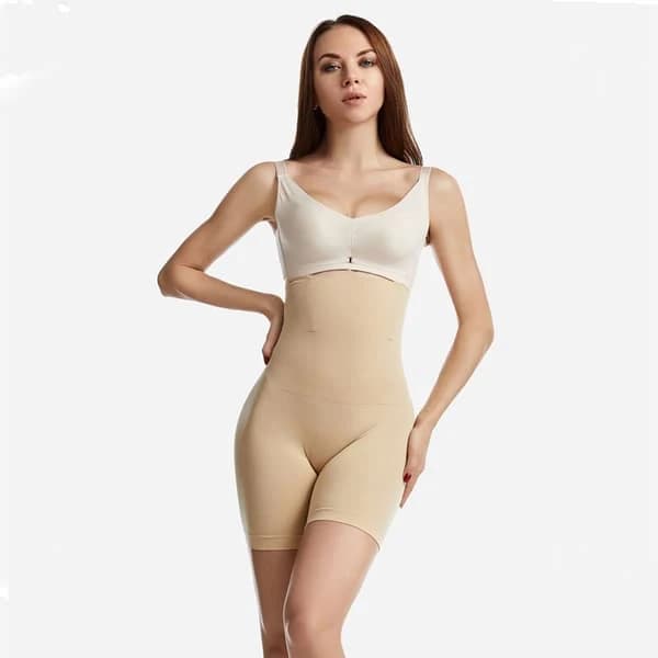 TS-Shapewear Bikers med hög midja M/L - Beige