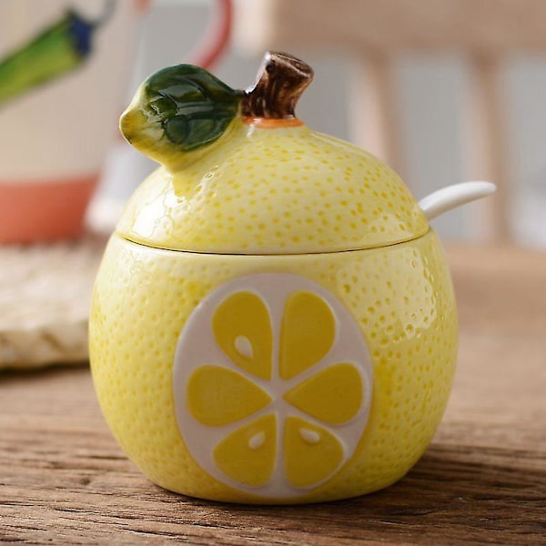 XJ-Fruit Keramisk Kryddburk Köksartiklar Hushållskrydda,c