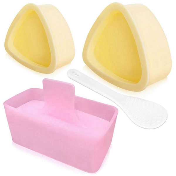 Onigiri Form, 3-pak Risform Musubi Maker Kit, Maker Press, Klassisk Trekant Risbold Maker Sushi Form