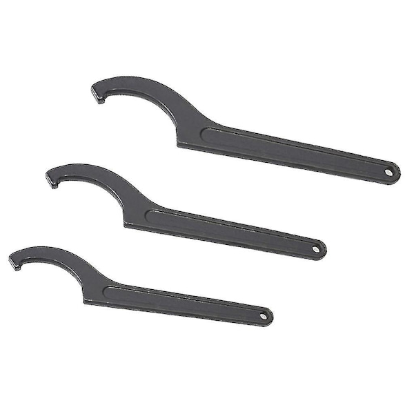 3x Professional Half Moon Hook Wrench for Adjustable Hook Wrench C-Spanner