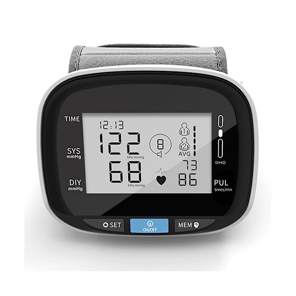 XJ-Automatic, Blodtryksmåler med Puls, Stemmefunktion og LCD-Display