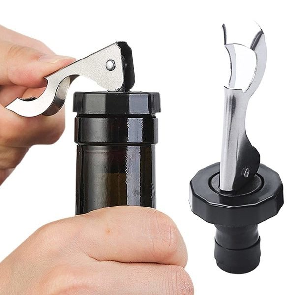 4 stk Spak-arm flaskepropper Vinflaskeprop Vakuumprop