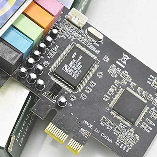 XJ-5.1 Sisäinen Äänikortti Windows 10:lle Matalalla Profiililla, 3D Stereo Pci-e, Cmi8738 Siru 32/6