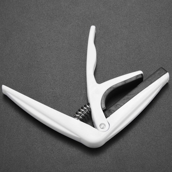 XJ-Snabbt Byte Trigger Capo Key Clamp Fr Akustisk Elektrisk Klassisk Ukulele, 02# Vit