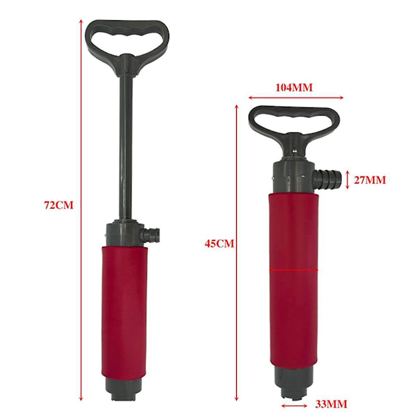 XJ-Marine Manuell Vattenpump, Kajak Specialtillbehör, Länspump, Yacht Plast Nylon Tillbehör