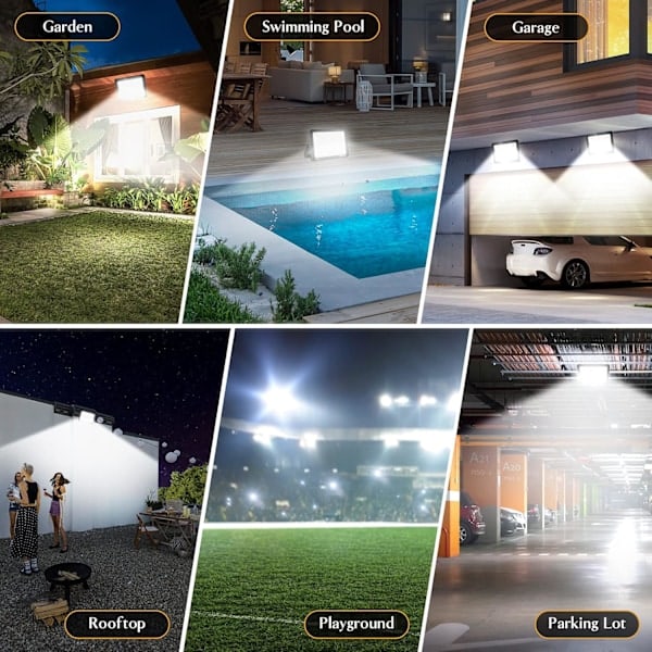 LED Flomlys, 200W 25000LM Utendørs LED Flomlys, 6000K LED Flomlys