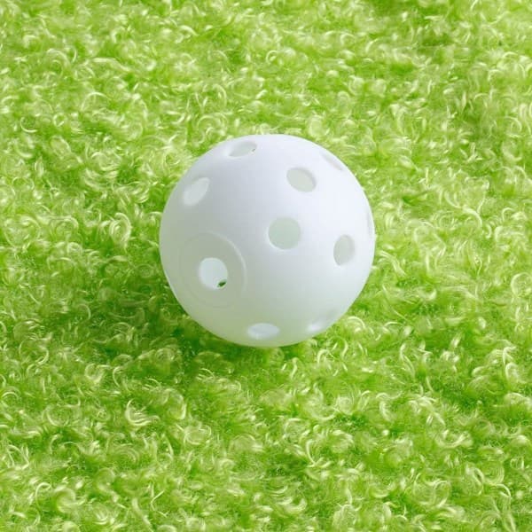 Träningsgolfbollar med hål 10-pack Vit Hvid[pl]