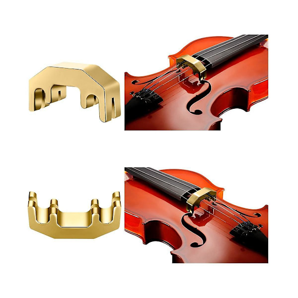 XJ-Violin Dæmpere Violin Lyddæmpere Støjreducerende Lydløse Ikke-forstyrrende Violintilbehør