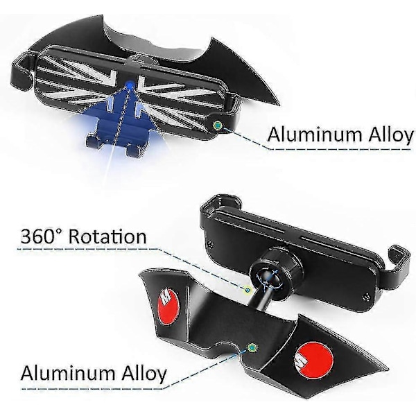 XJ-Mobiltelefonholder for Mini Cooper S Jcw One F54 F55 F56 F57 F60, Spesial Navigasjonsholder for Sentralstyringsskjerm