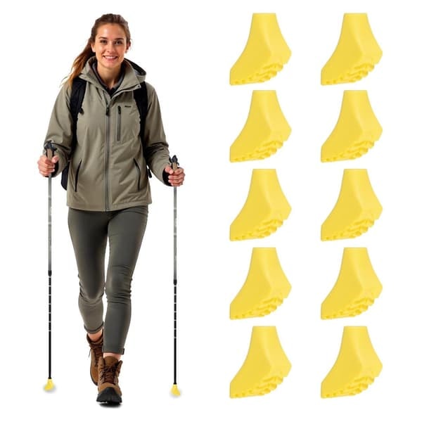XJ-Suojukset sauvoihin Nordic Walking Neo-Sport, 10 kpl, keltainen