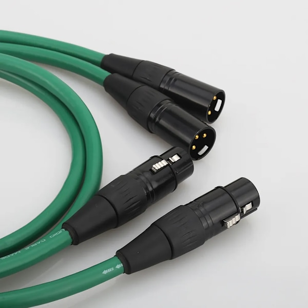 McIntosh 2328 Hifi Sølvbelagt 2XLR Kabel Høy Kvalitet 6N OFC HIFI XLR Hann til Hunn Audiokabel