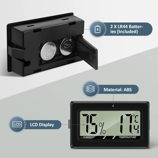 Digitalt termometer og hygrometer for drivhus[pl]