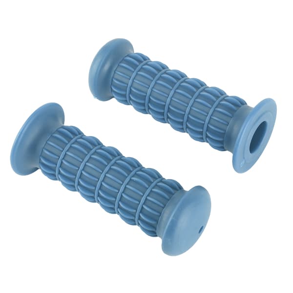 Universal Motorcycle Rubber Grip Handlebar 25-28mm Blue