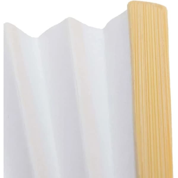 10 st Handgjorda Pappersvikbara Fläktar och Bambu Handhållna Fläktar