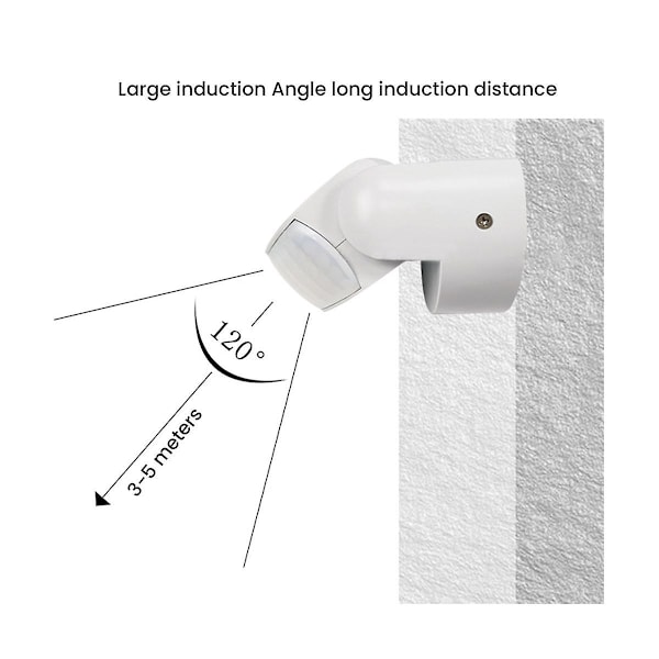 XJ-Vanntett Dobbel Infrarød Probe Bevegelsessensor Ip65 Ac 220v-240v Pir Bevegelsesdetektor Automatisk 120