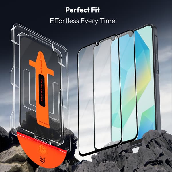 2-Pack Samsung A16 Screen Protector - Tempered Glass | [Automatic Installation] - Bubble-Free Samsung A16 Samsung A16