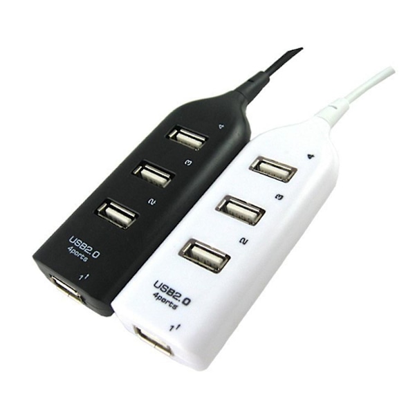 XJ-Usb Hub 2.0 Multi-usb High Speed Hub Splitter 4-port Usb Hub Adapter Til Laptop Receiver Computer A