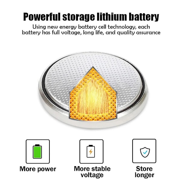 5-pack Lir2450 Lir 2450 3.6v Uppladdningsbara Litiumbatterier Ersätter Cr2450