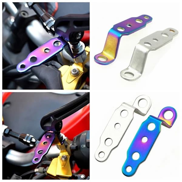 Motorcykel Multifunktionsfäste Bumper Stent SILVER silver[XJ]