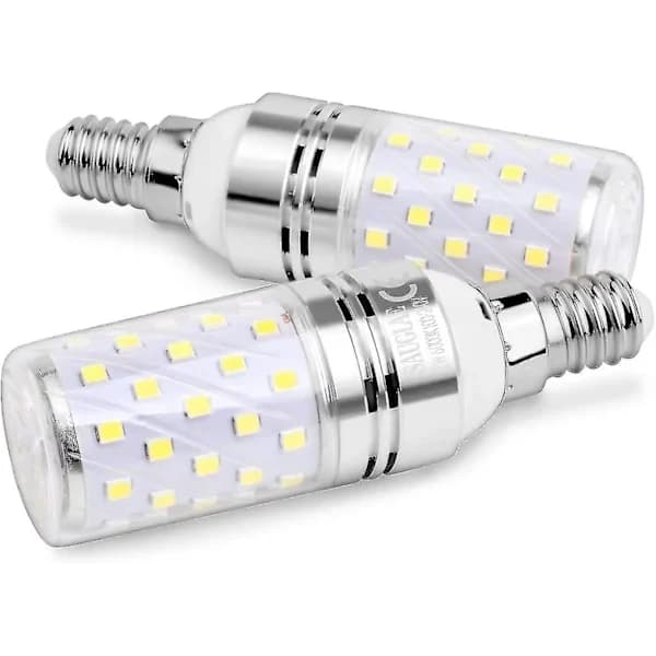 LED Corn Bulb 12W, equivalent to 100W incandescent bulb, E14, 6000K cool white light, 1200lm, 4-pack