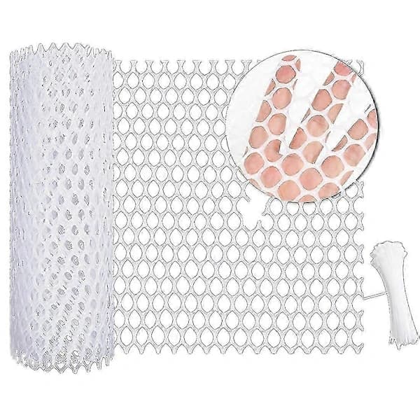 Reusable Plastic Chicken Wire Fencing Lightweight Durable Hexagonal Net DIY Projects Garden Farm