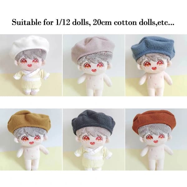 20 cm dukkehat Dukke baskerhatte 6 6 6