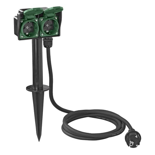 XJ-Puutarhapistorasia Schuko 2-osainen 2M 3x1,5mm²