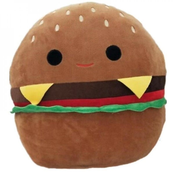 XJ-30 cm Squishmallow Plyschdocka Kudde Fylld Leksak Present till Barn Hamburger