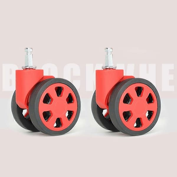 Durable Replacement Wheels Universal Silent Wheels Versatile Wheels 1 Pair For Luggage Smooth Rolling & Easy To Install Black