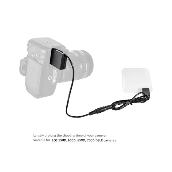 XJ--e8 Dummy Batterikobler USB Adapterkabel For LP-e8 For 550d 600d 650d 700d DSLR Kameraer